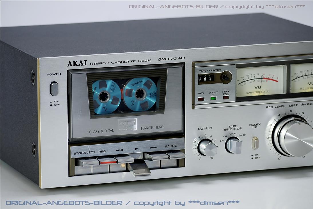 图集 音响器材 磁带设备 雅佳akai gxc-704d 双表头立体声卡座