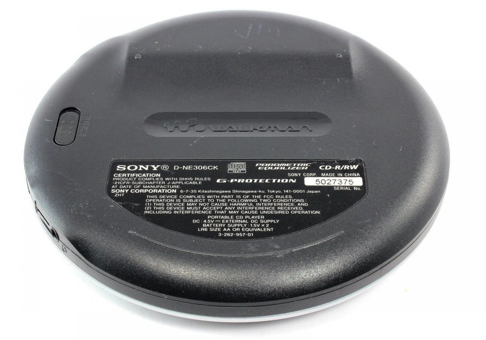 索尼 SONY 随身听 D-NE306CK Atrac3Plus MP3 便携 CD-R/RW Player