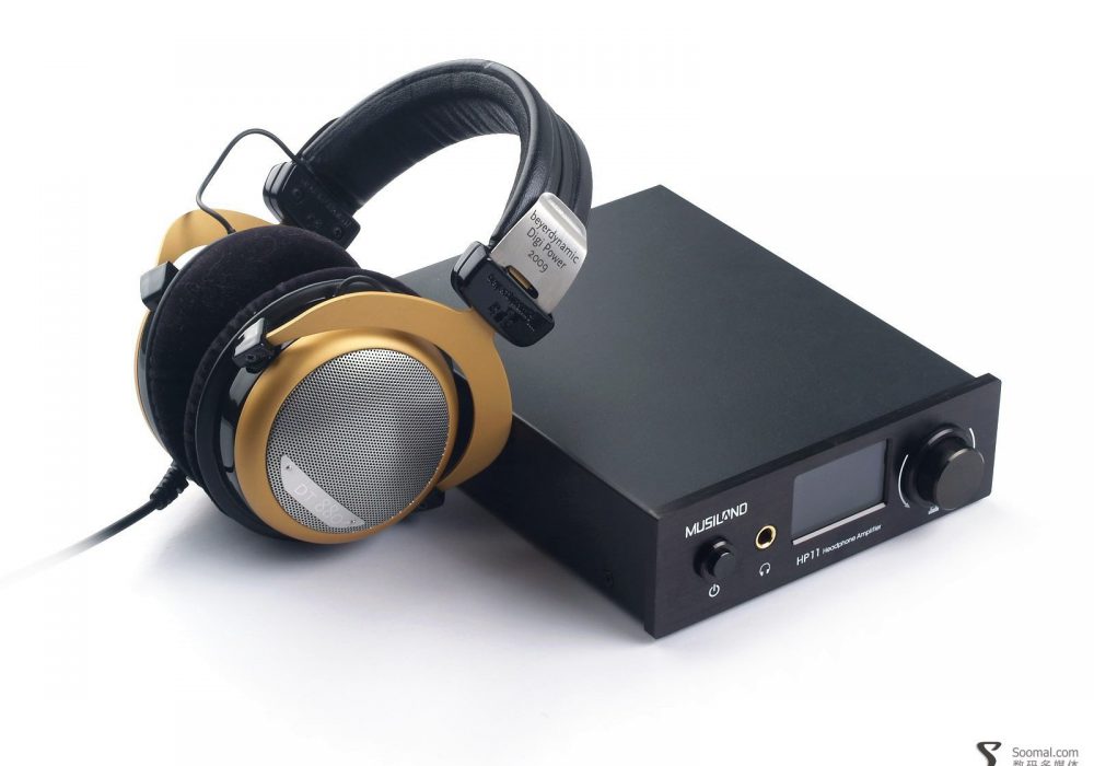Musiland 乐之邦 HP11 耳机放大器-与拜亚动力DT880合影