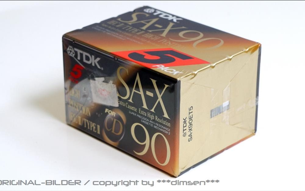 TDK SA-X90 5x ST 空白带