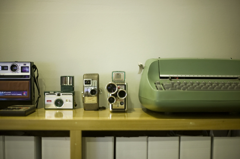 Cameras + IBM Selectric Typewriter