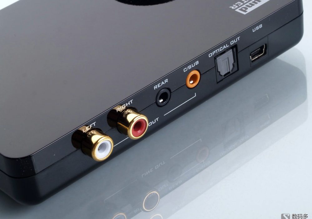 Creative 创新 Sound Blaster X-fi Surround 5.1 Pro USB多声道声卡-后面板