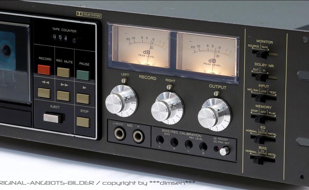 TEAC C-3 三磁头双表古典卡座