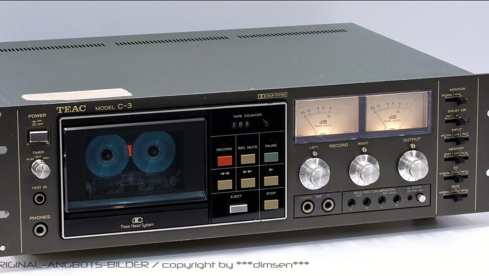 TEAC C-3 三磁头双表古典卡座