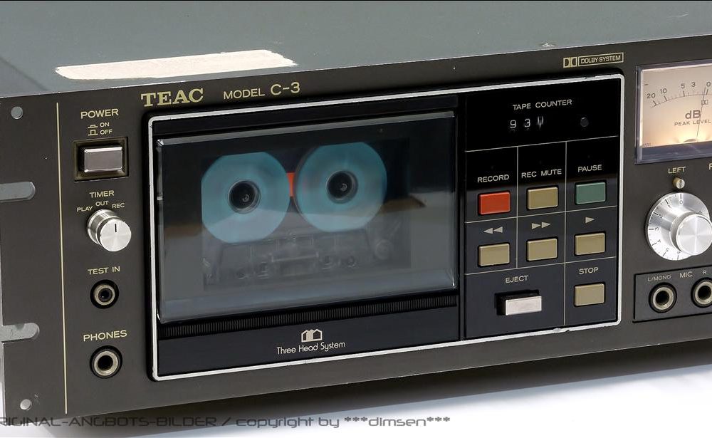 TEAC C-3 三磁头双表古典卡座