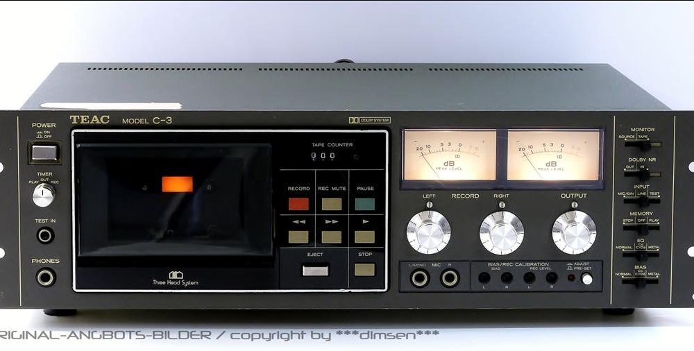 TEAC C-3 三磁头双表古典卡座