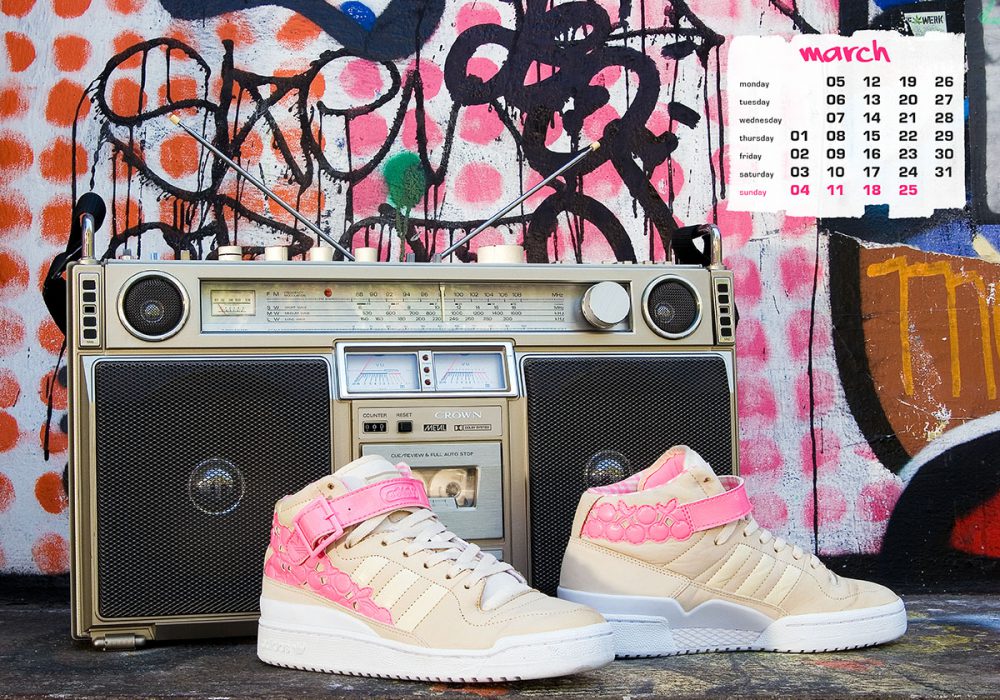 boombox & sneaker calendar 2012 - march