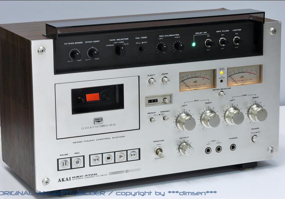 雅佳 AKAI GXC-570D 双表头古典卡座