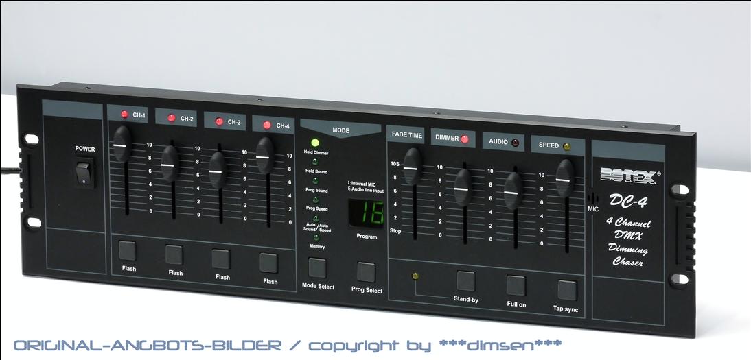 BOTEX DC4 4CH DMX Dimming Chaser Panel Lark Club