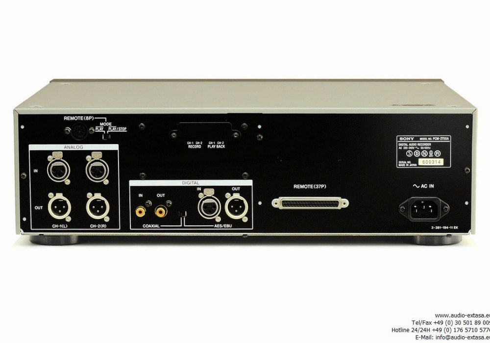 索尼 SONY PCM-2700A DAT 播放机