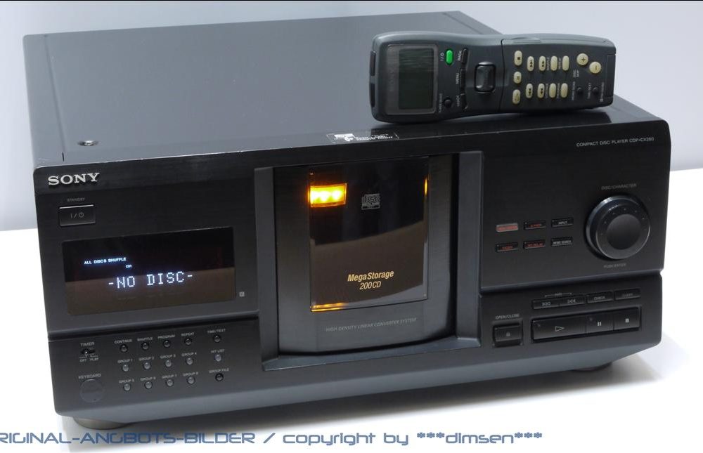 索尼 SONY CDP-260CX 200碟 CD播放机