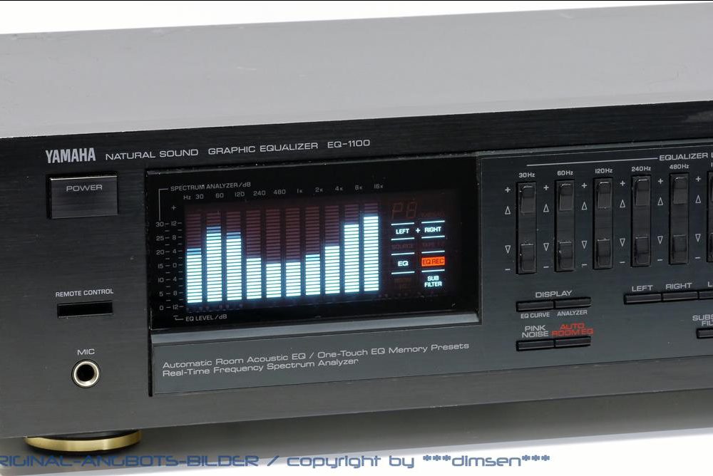 雅马哈 YAMAHA EQ1100 频谱图示均衡器