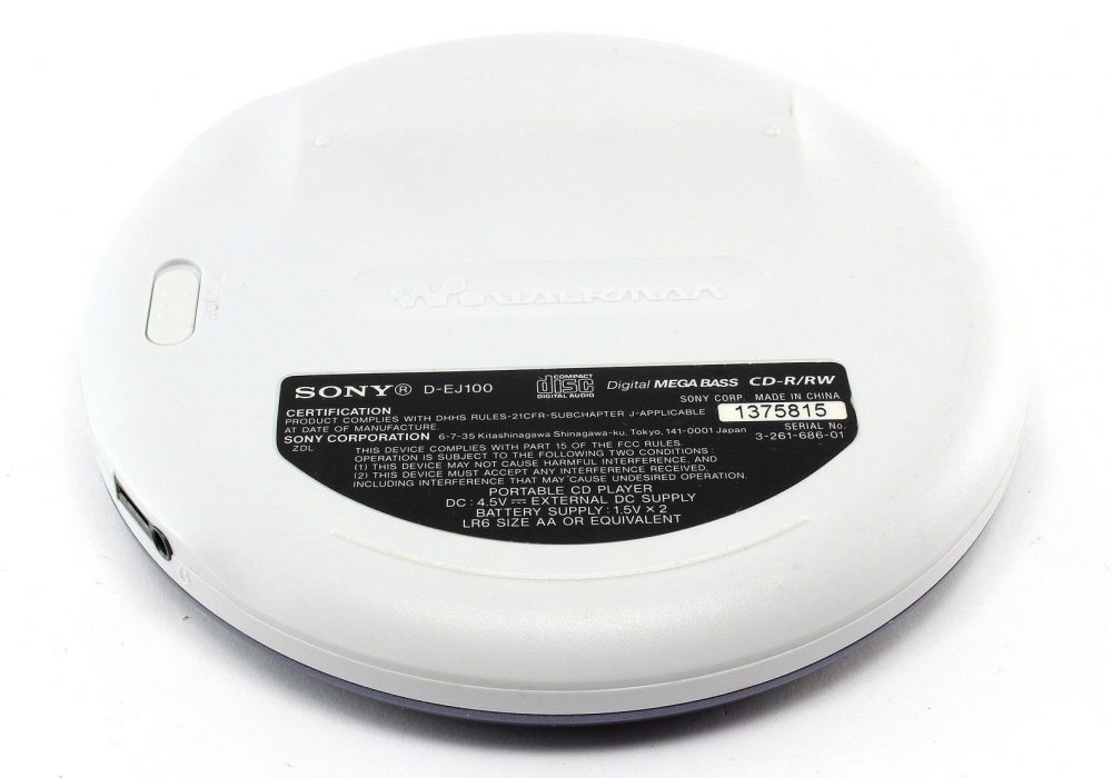 SONY Psyc D-EJ100 CD 随身听 G-Protection 便携 CD Player