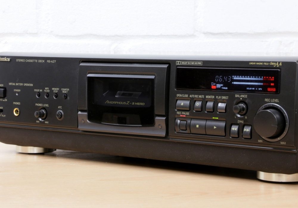 松下 Technics RS-AZ7 立体声 Hi-FI cassette tape deck Dolby B/C Class AA TOP 99p NR
