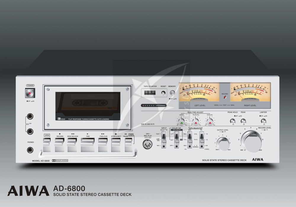 Aiwa AD-6800 Stereo Cassette Deck