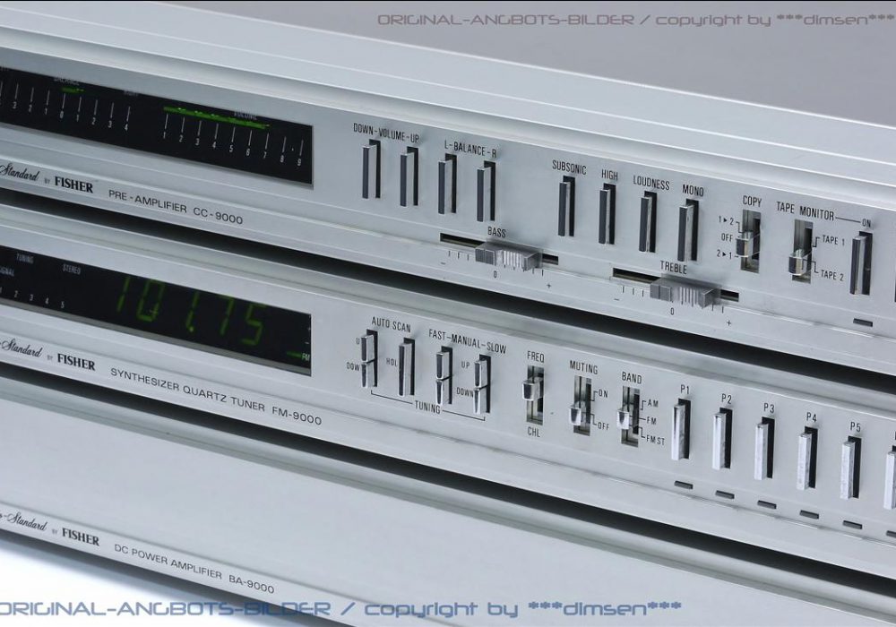 FISHER BA-9000后级功放、CC-90000前级功放、FM-90000 收音头