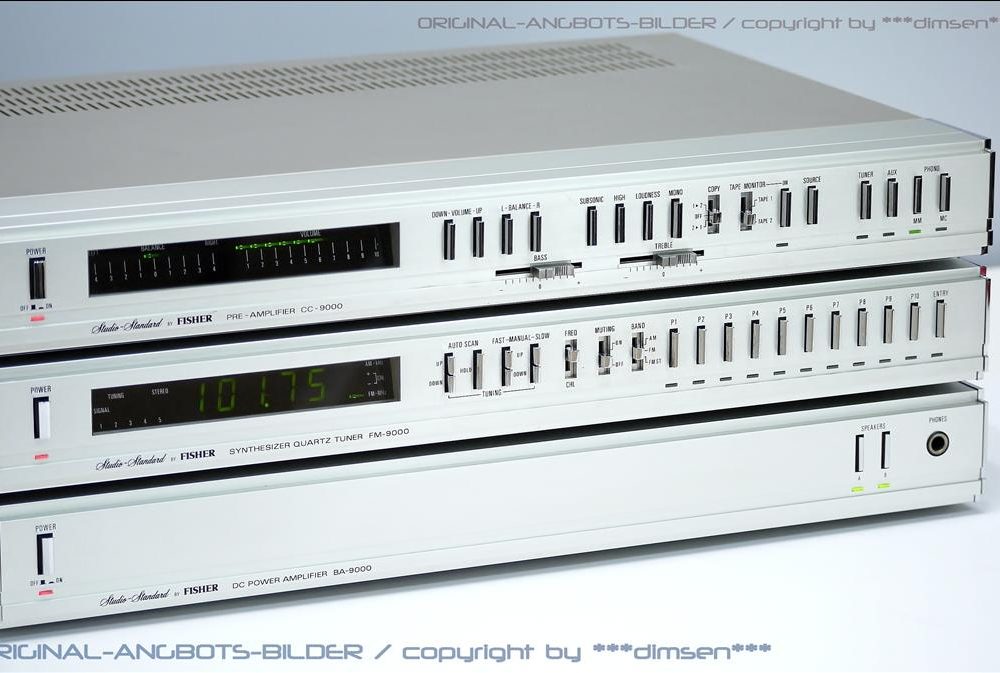 FISHER BA-9000后级功放、CC-90000前级功放、FM-90000 收音头