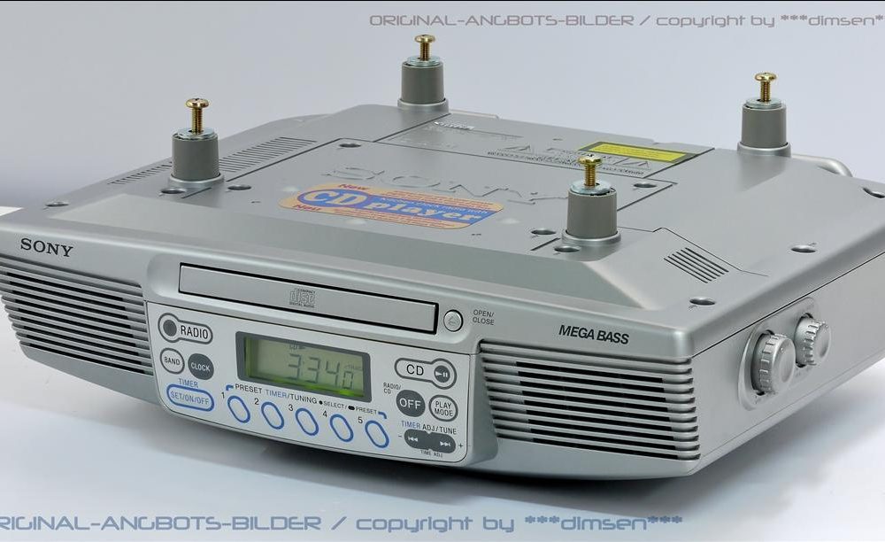 索尼 SONY ICF-CD533 厨房台下式 钟控CD收音一体机