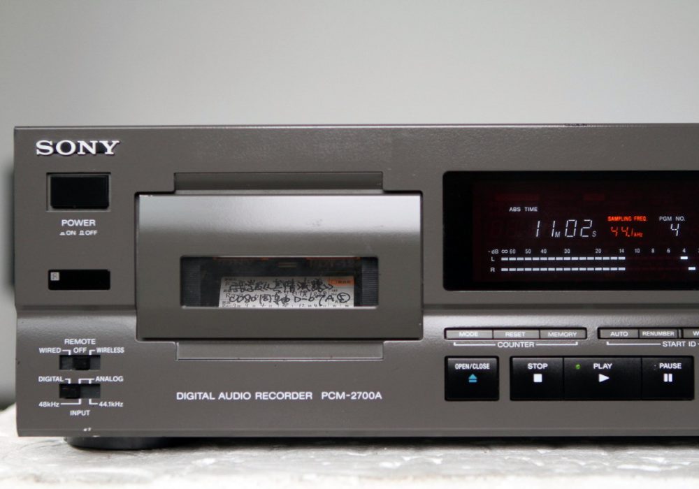 索尼 SONY PCM-2700A 专业DAT台机