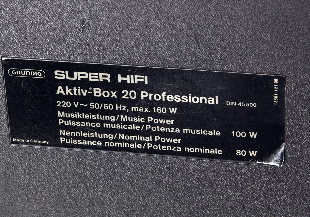 Grundig Aktivbox 20 Super-HIFI