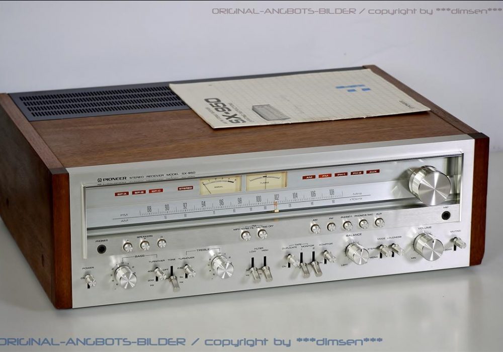 先锋 PIONEER SX-950 FM/AM 双表头收扩机
