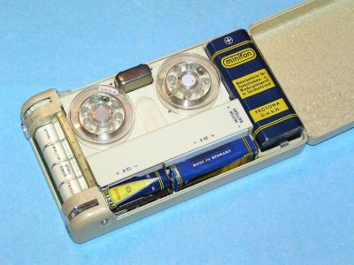 [古董录音机] Minifon P55L 钢丝录音机 (1957)