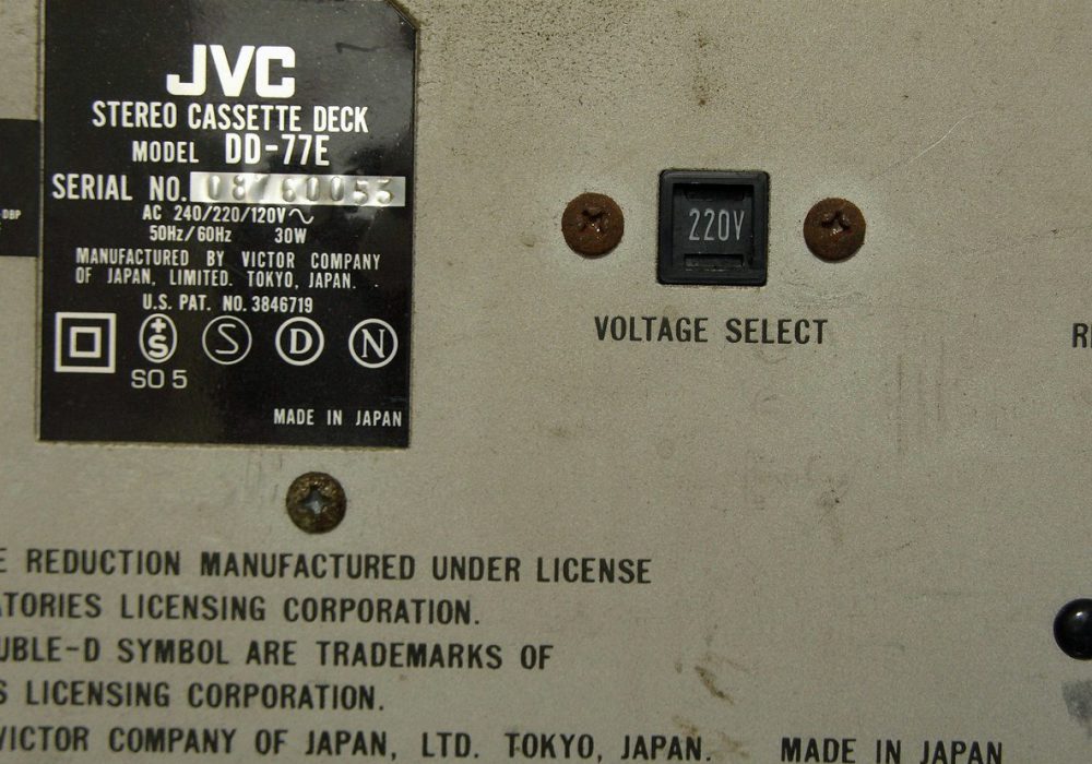胜利 JVC DD-77 直驱三磁头卡座
