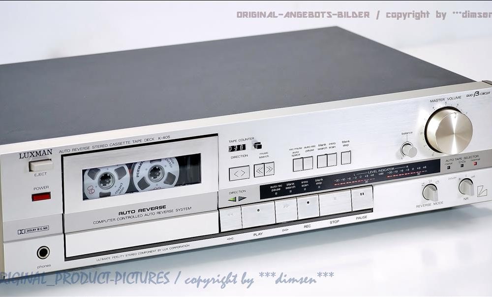 力士 LUXMAN K-405 自动返带 立体声电控卡座