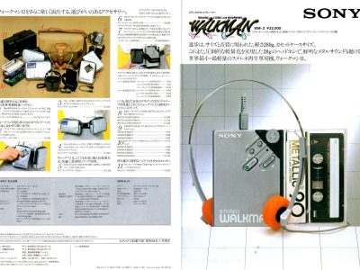 SONY・ラジオカセット・テープレコーダー・マイクロカセット・1981年（昭和56年）