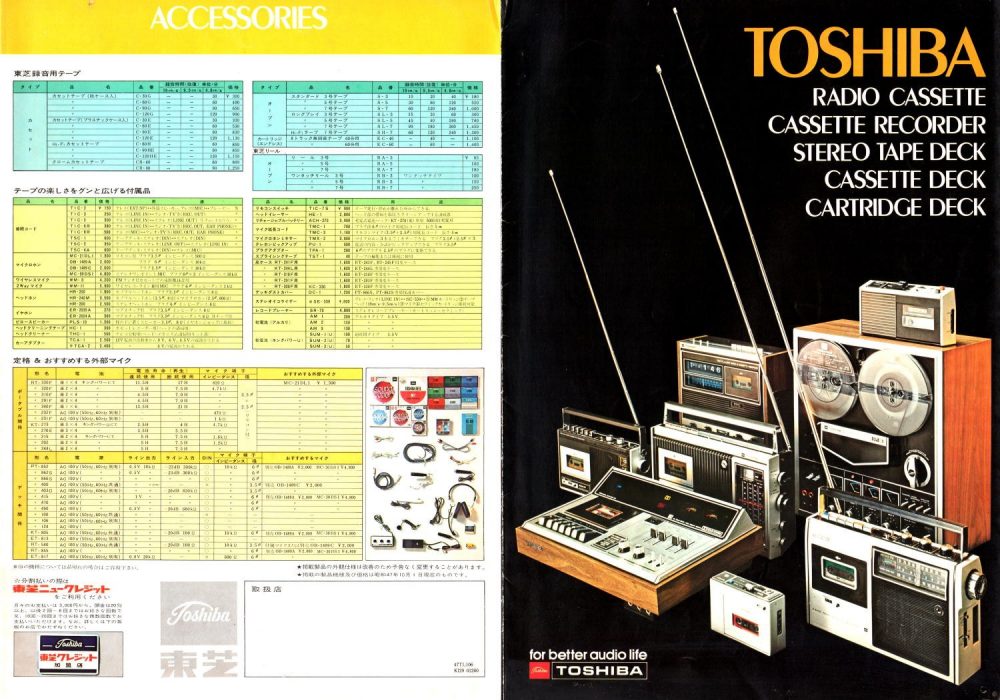 TOSHIBA 1972年（昭和47年）