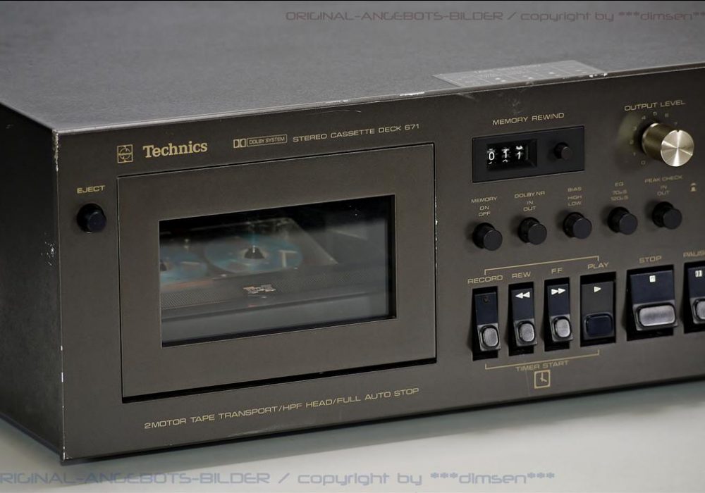 松下 Technics RS-671 双表头古典卡座