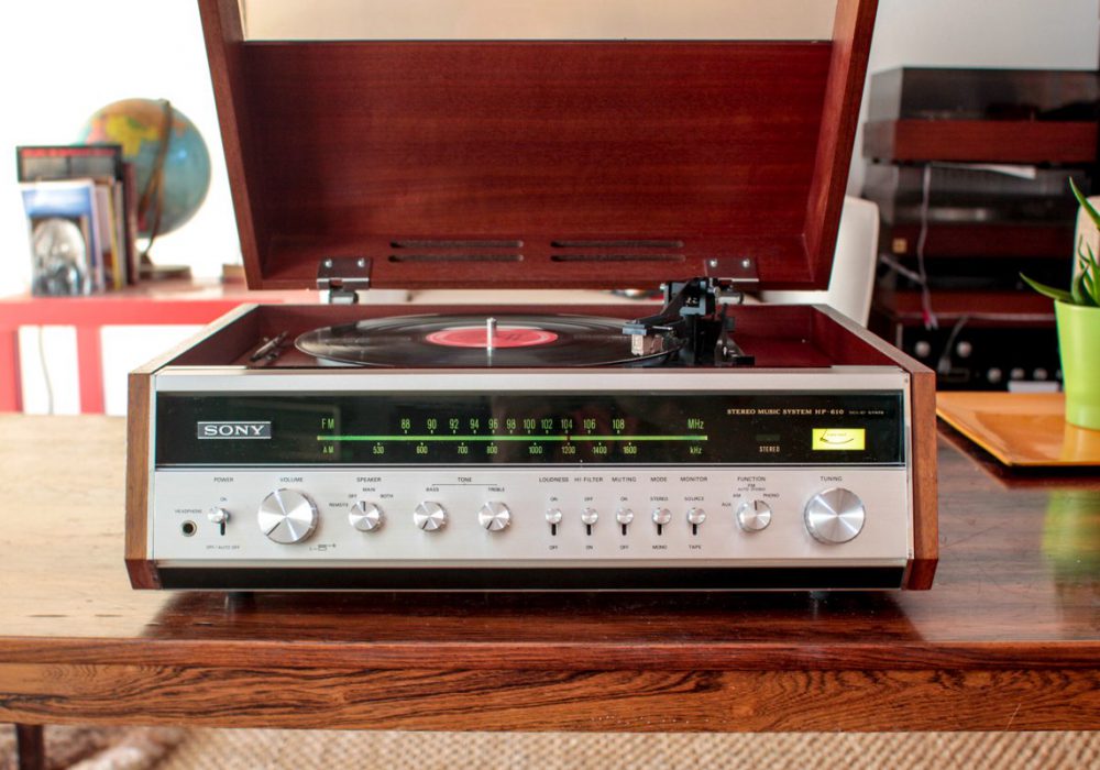 索尼 SONY HP-610 All in One 收音机 and 黑胶唱机