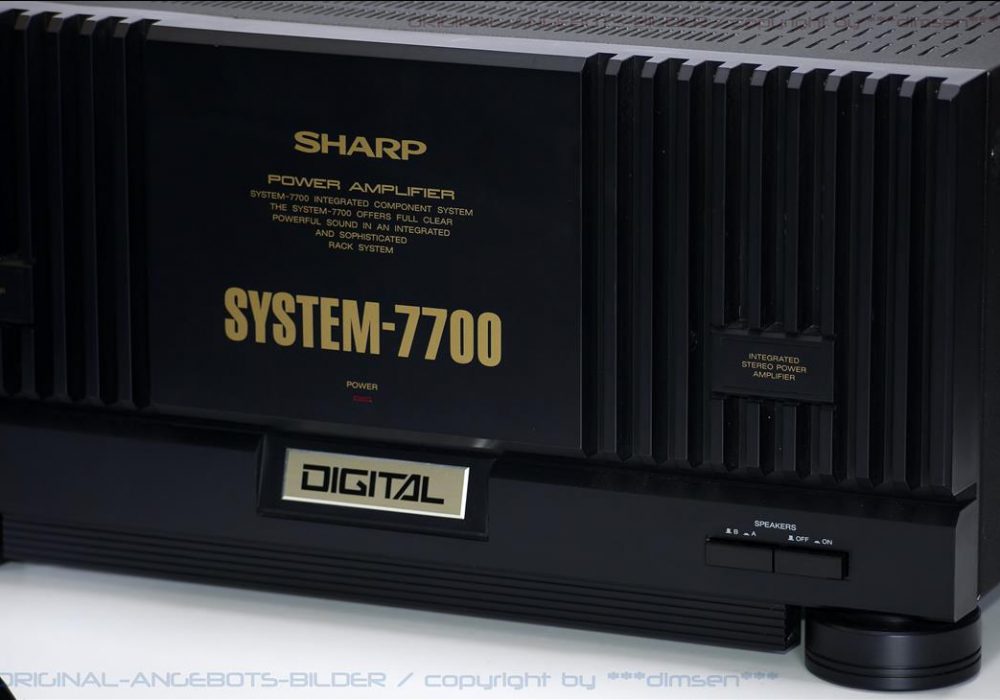 夏普 SHARP SYSTEM 7700 功率放大器后级