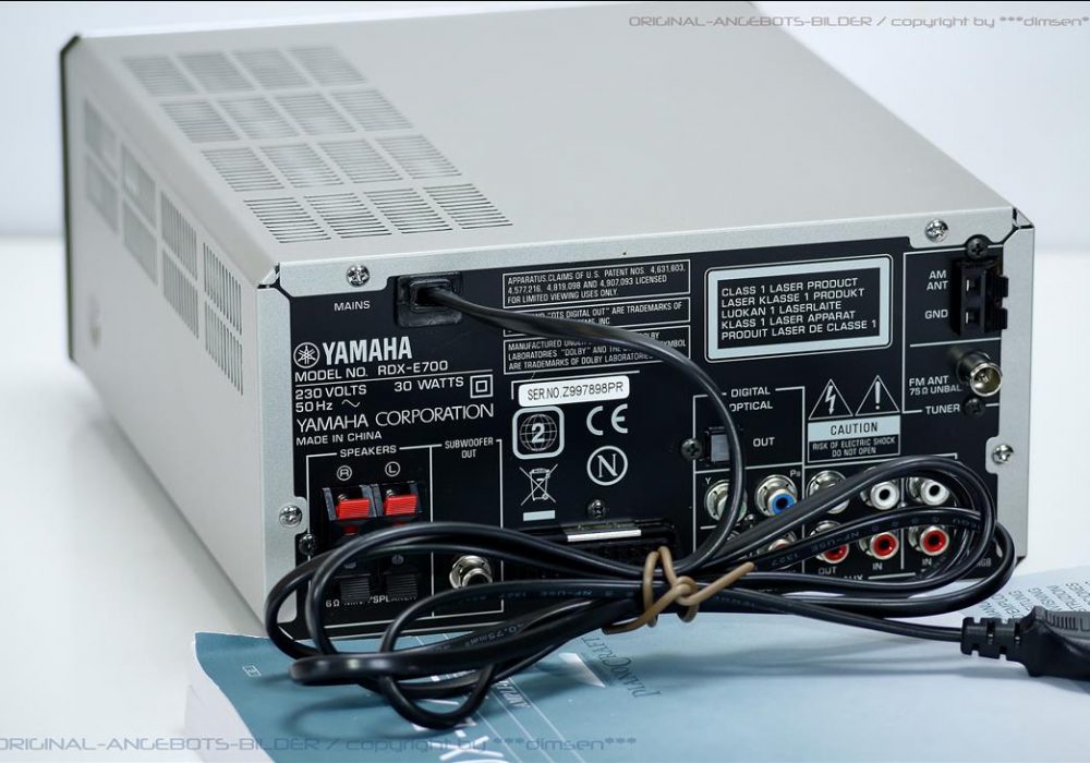 YAMAHA RDX-E700 DVD桌面音响主机