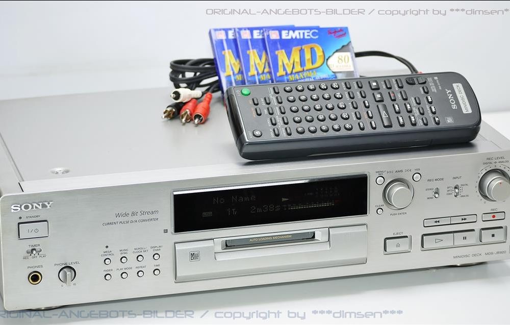 银色索尼 SONY MDS-JB920 MD 播放机