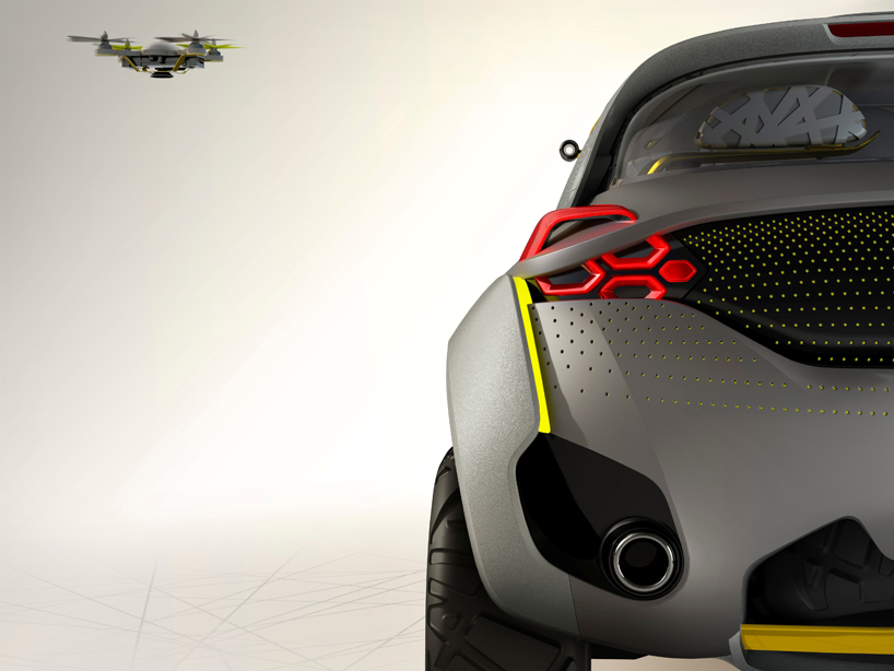 雷诺KWID概念：内置无人操作四旋翼直升机的越野车