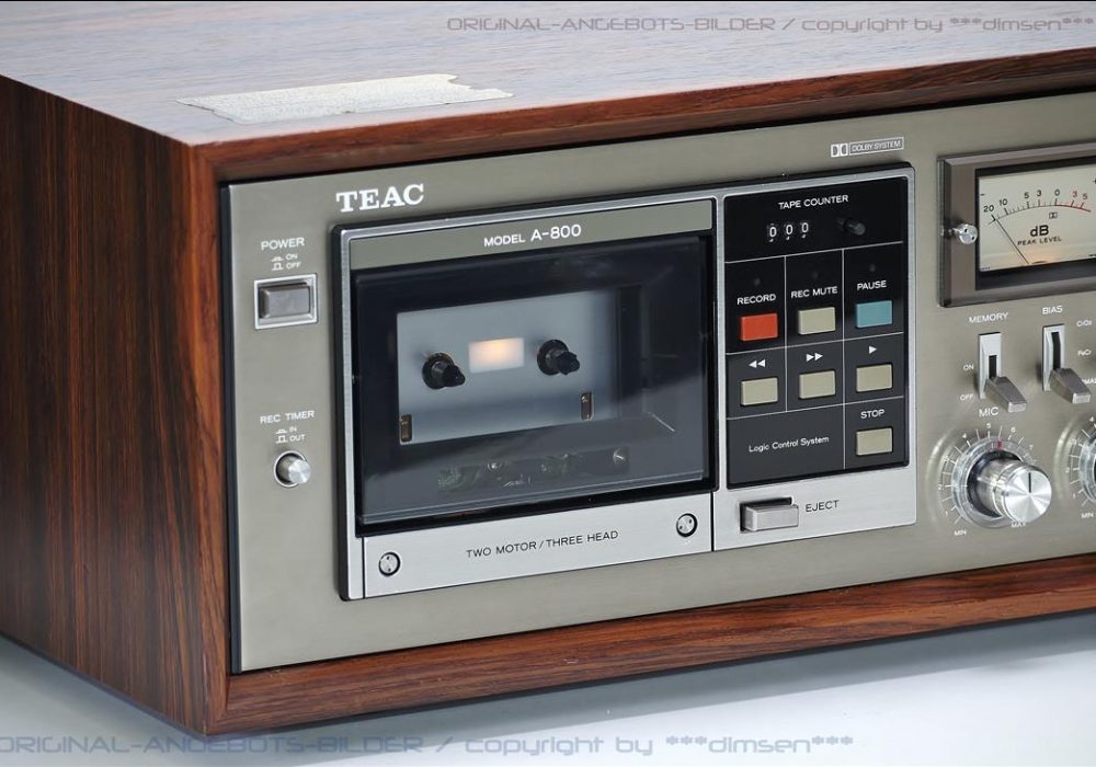 TEAC A-800 三磁头双表古典卡座