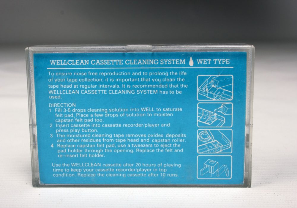 Wellclean Cassette Cleaning System - Wet Type - Box - As New - Face