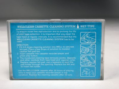 Wellclean Cassette Cleaning System - Wet Type - Box - As New - Face
