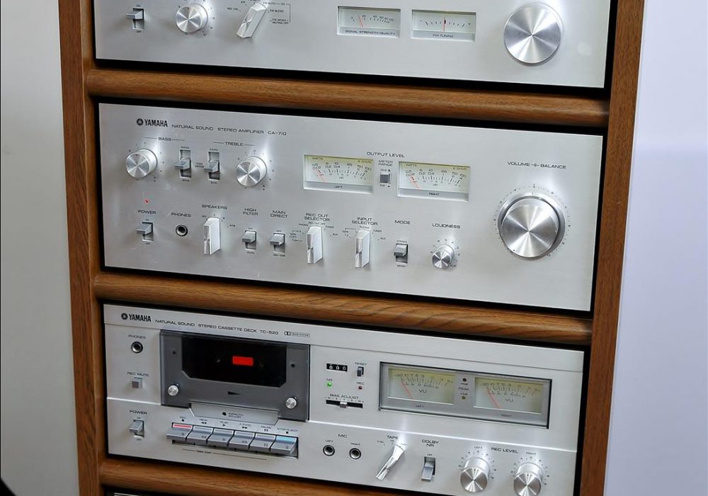 雅马哈 YAMAHA CT-710 收音头、CA-710 功放、TC-520 卡座 音响组合