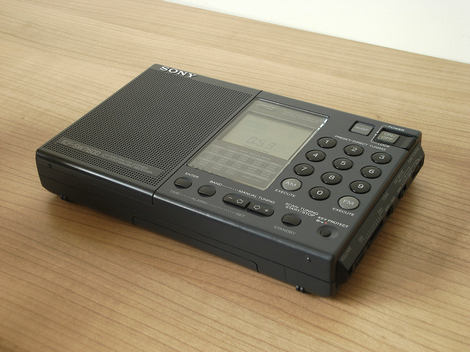 索尼索尼 SONY ICFSW7600 LW/MW/SW/FM 便携收音机 Lark Club