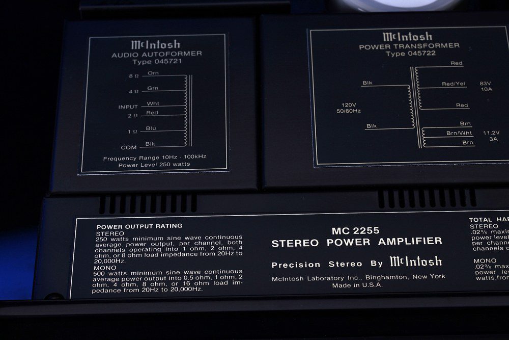 Mcintosh MC-2255 Power Amplifier