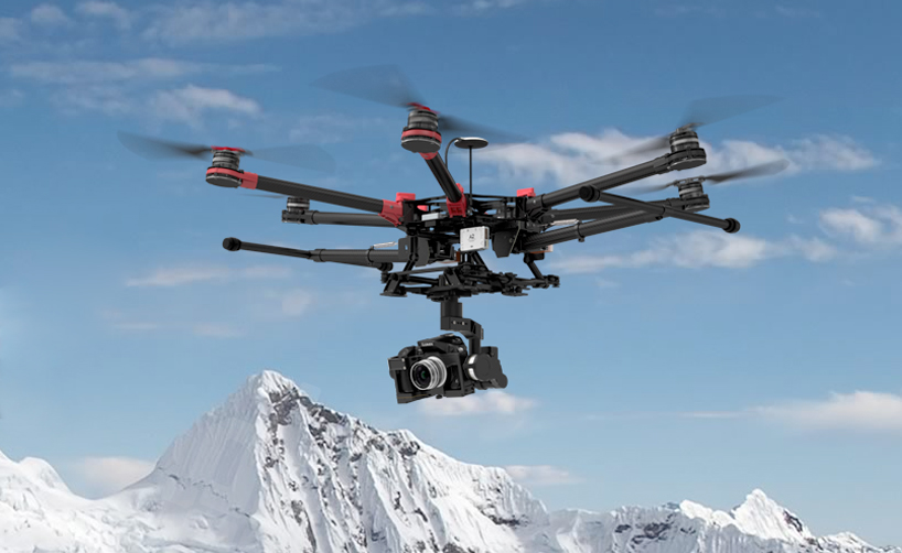 DJI spreading wings S900碳纤维折叠式无人摄影飞行器