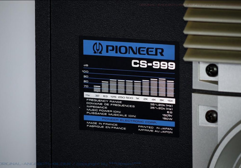 先锋 PIONEER CS-999 古董音箱
