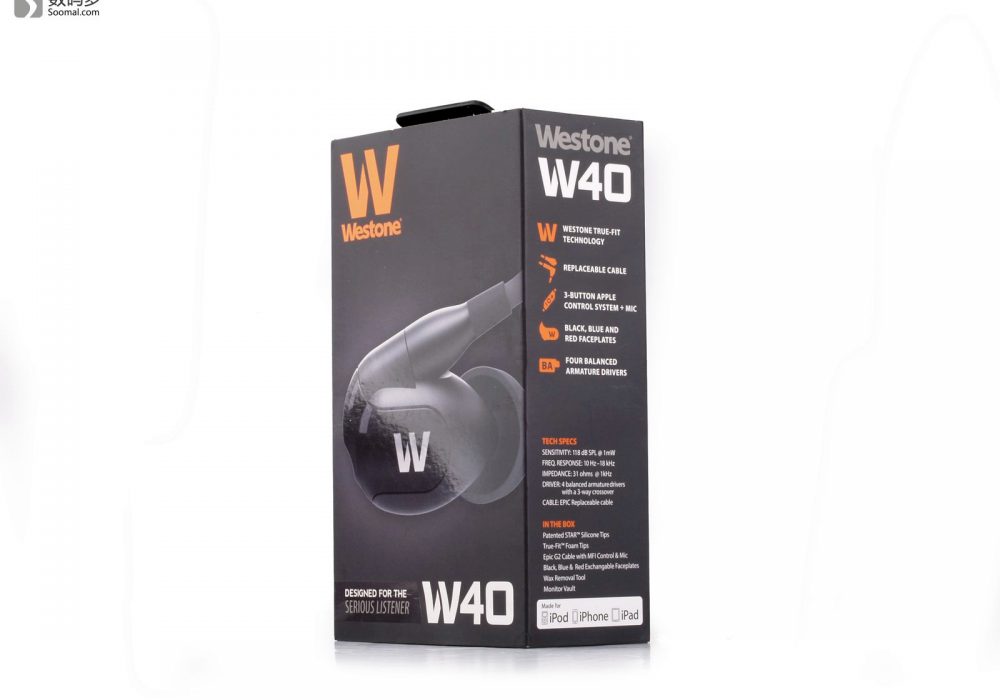 威士顿 Westone W40 入耳式动铁耳机-包装盒