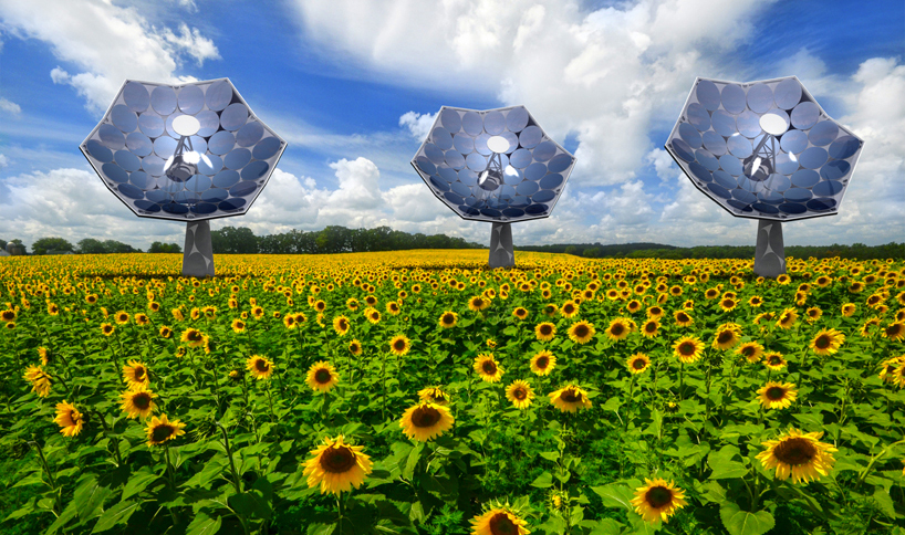 技术与艺术的结晶：向日葵太阳能电池板（ Sunflower ）能够为偏远地区的电力和热能提供带来便利