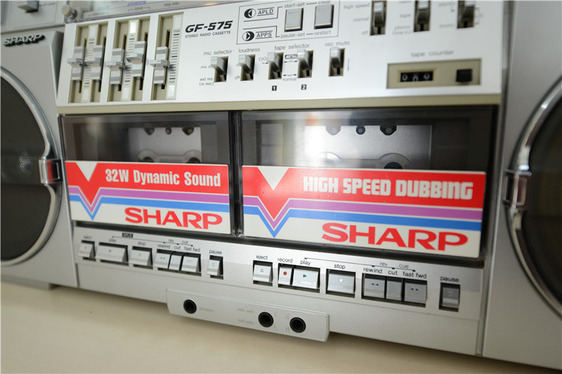 日本夏普 SHARP GF-575 双卡 收录机