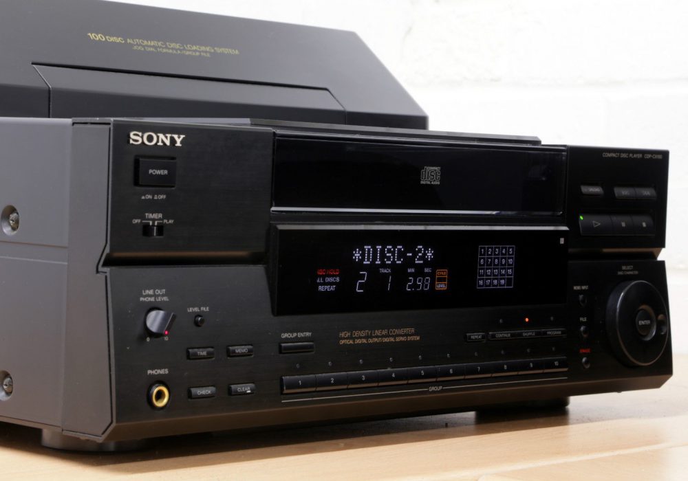 索尼 SONY CDP-CX100 HI-FI 100碟 CD播放机