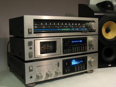 先锋 Pioneer SA-520功放，CT-520卡座，TX-520L收音 音响组合