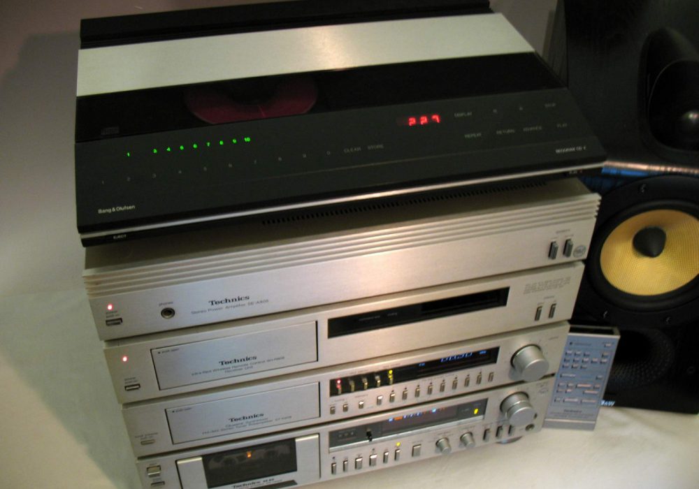 TECHNICS SE-A808功放，ST-K808收音头, M-45卡座 音响组合